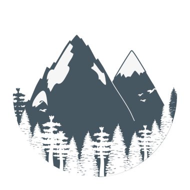 açık kamp karikatür