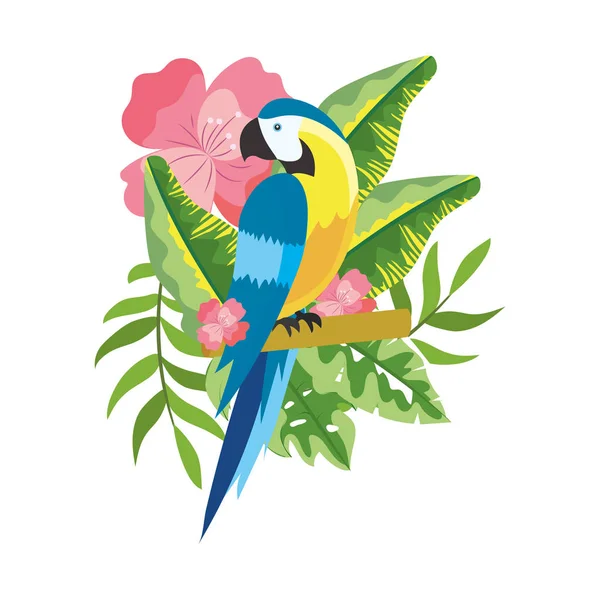 Милый тропический попугай — стоковый вектор