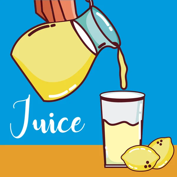 Limonade vruchtensap — Stockvector