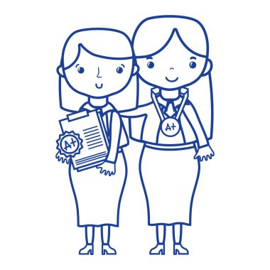 sınıf eğitimi dersi öğrenci ile siluet öğretmen