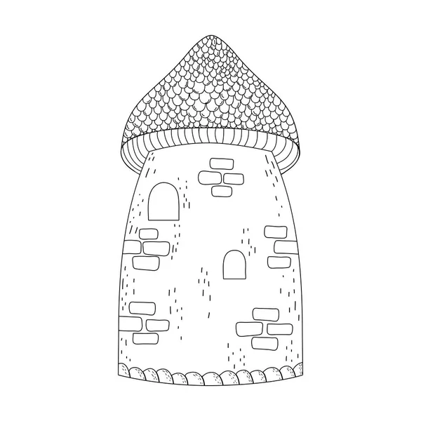 Tour de château pour décoration d'aquarium — Image vectorielle