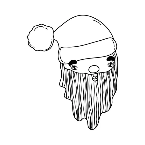 Симпатичная голова Санта Клауса — стоковый вектор