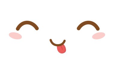 Kawaii yüz çizgi film