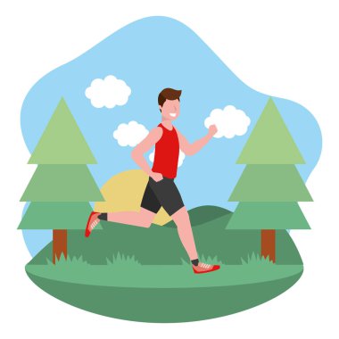 fitness egzersiz karikatür