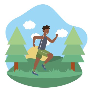 fitness egzersiz karikatür