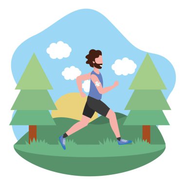 fitness egzersiz karikatür