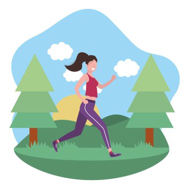 fitness egzersiz karikatür