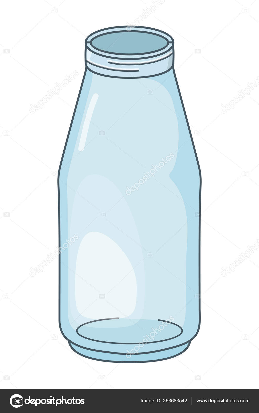 Glass bottle cartoon Stock Vector Image by ©stockgiu #263683542