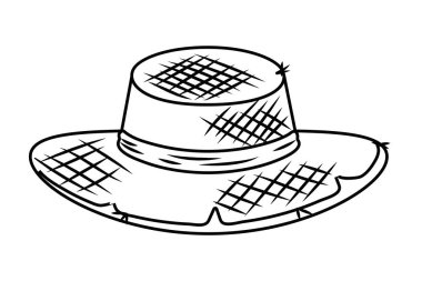 çiftlik şapka karikatür