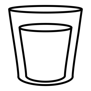 Cam içecek simgesiyle