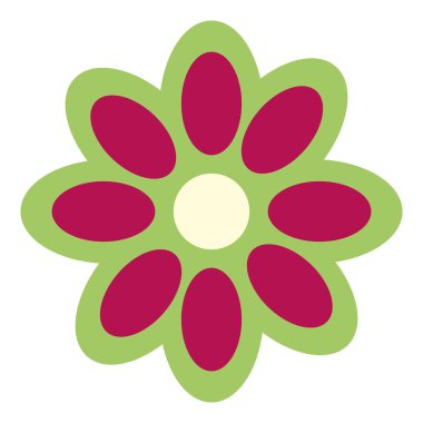 meksika dekoratif çiçek simgesi