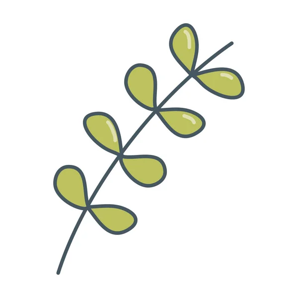 Natura leafs kreskówka — Wektor stockowy