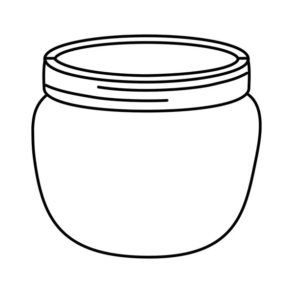 Einmachglas Flasche Karikatur — Stockvektor