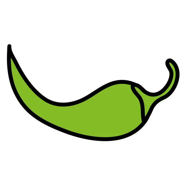Chili peper groente icoon — Stockvector
