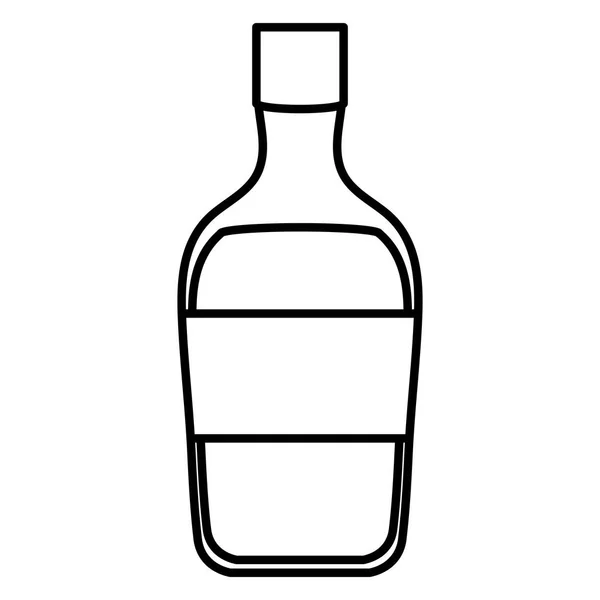 Пляшка текіли алкогольний значок — стоковий вектор