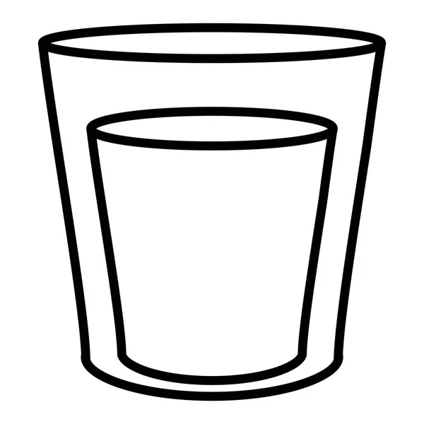 Ποτήρι με ποτό εικονίδιο — Διανυσματικό Αρχείο