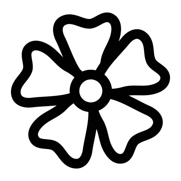 Красива квіткова декоративна ікона — стоковий вектор