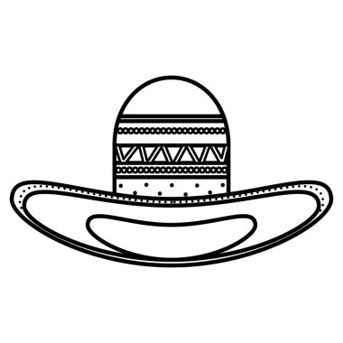 meksika şapka geleneksel simgesi