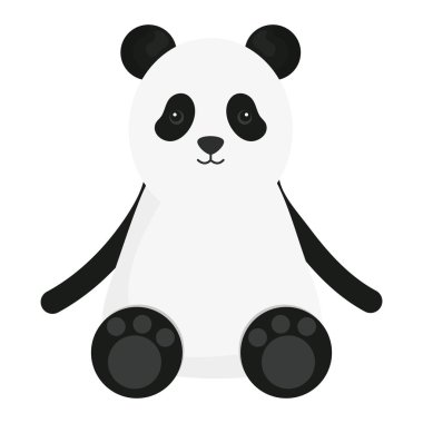 sevimli ayı panda çocuksu karakter