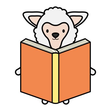 sevimli koyun okuma kitabı çocukça karakter