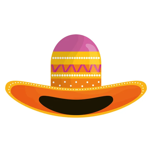 Mexican hat traditional icon — Stock Vector