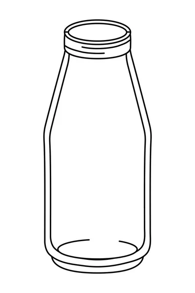 Glas flaska tecknad — Stock vektor
