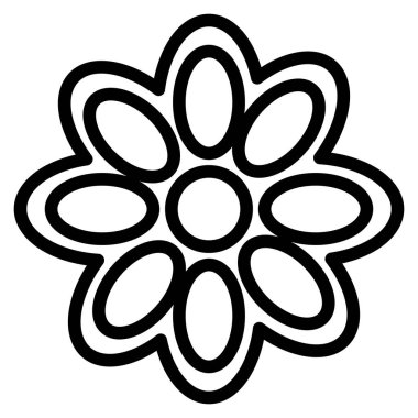 meksika dekoratif çiçek simgesi