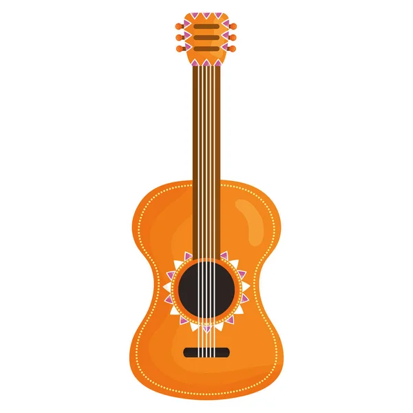 Gitarr instrument musikalisk ikon — Stock vektor