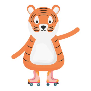 paten çocuksu karakter sevimli kaplan