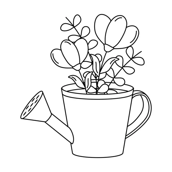 Fleurs nature fleurs dessin animé — Image vectorielle
