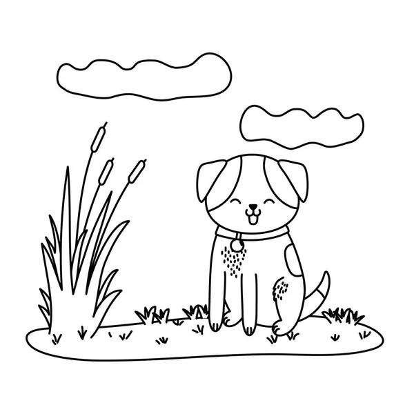 かわいいペット動物漫画 — ストックベクタ