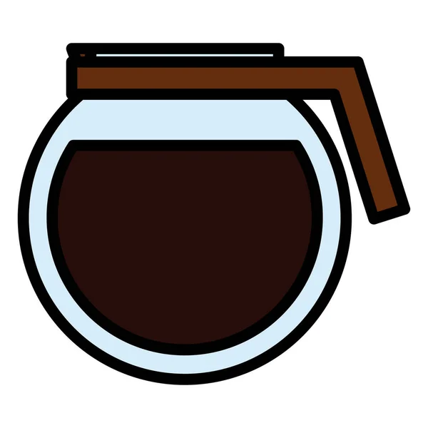 Distributeur de cafetière icône — Image vectorielle