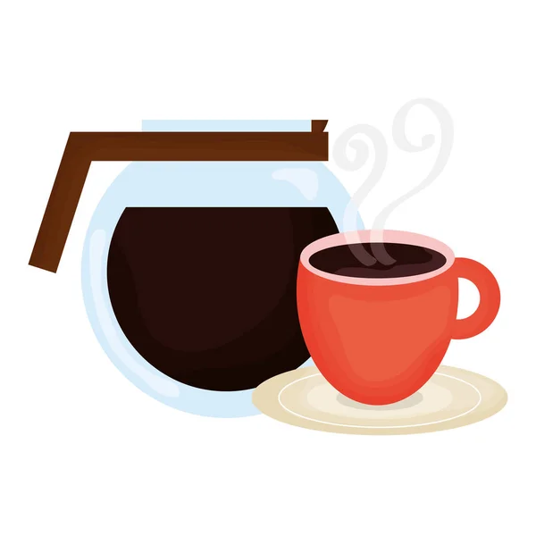 Дозатор кавоварки з чашкою — стоковий вектор