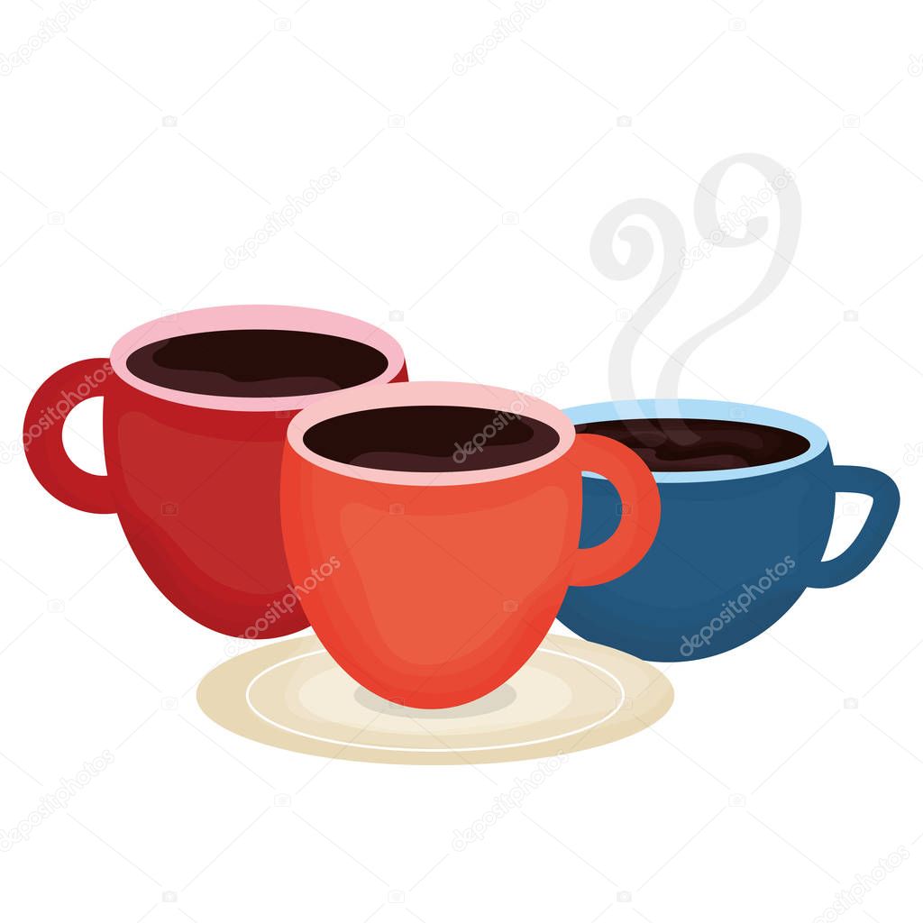 coffee cups drinks icons