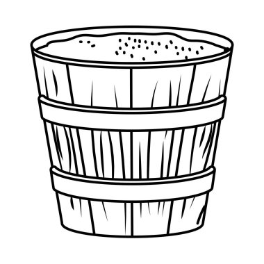 ahşap kavanoz karikatür