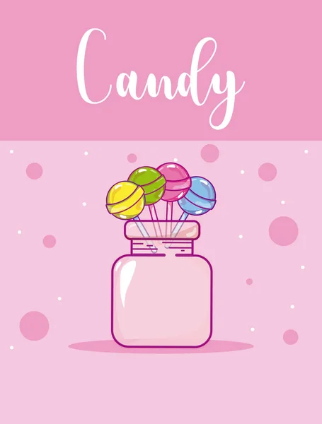 Candy snack concept — Stock Vector