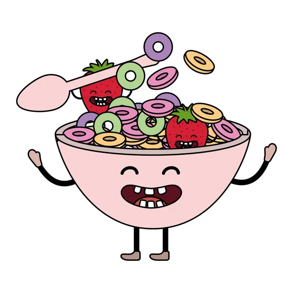 Delicious tasty food cartoon — Stock Vector