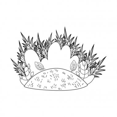 güzel sevimli bahçe sahnesi