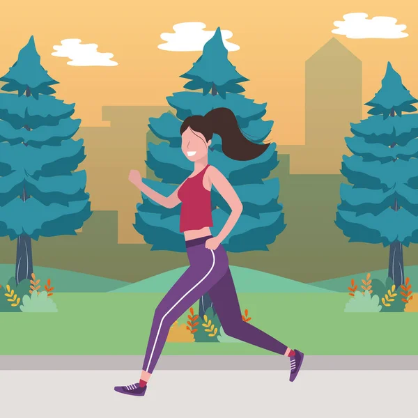 Fitness spor tren karikatür