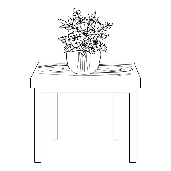 Fleurs nature fleurs dessin animé — Image vectorielle