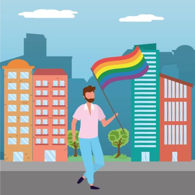 homoseksüel gururlu karikatür