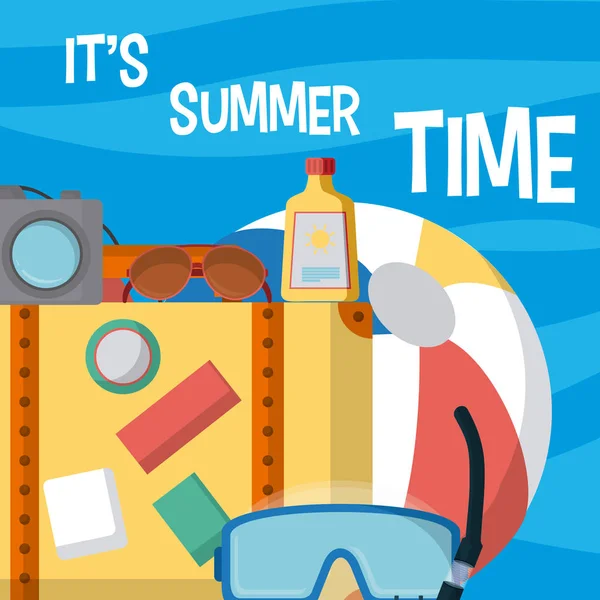 Seu cartão de horário de verão —  Vetores de Stock