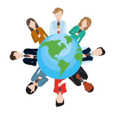 haber gazeteci çizgi film