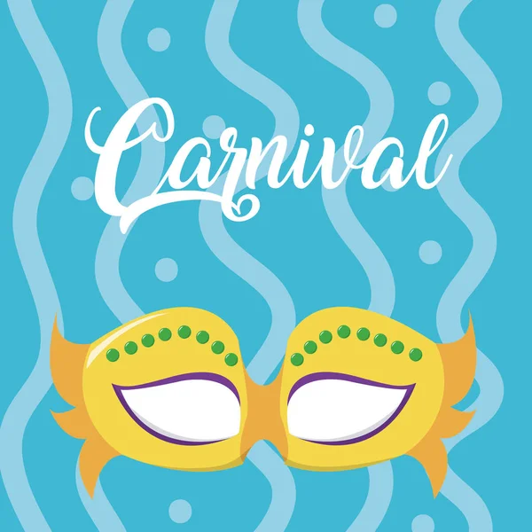 Máscara concepto de carnaval — Vector de stock