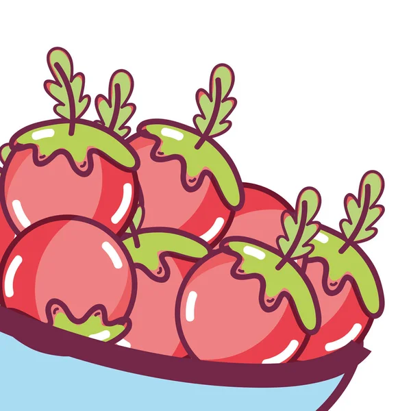 Légumes frais dessin animé — Image vectorielle