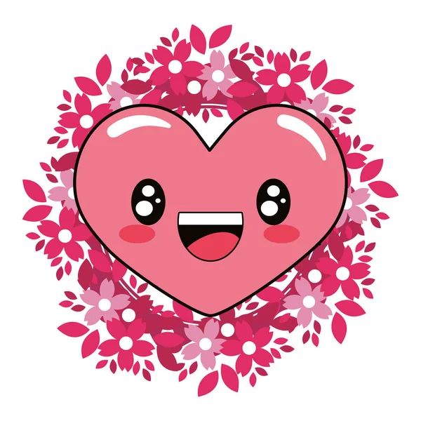 Liefde hart cartoon — Stockvector