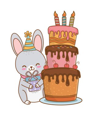 sevimli küçük hayvan karikatür