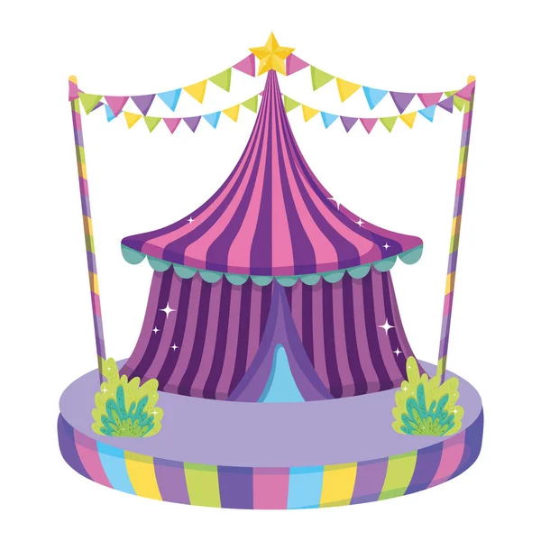 Символ цирковой палатки — стоковый вектор