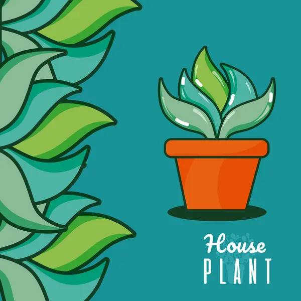 Plante en pot — Image vectorielle