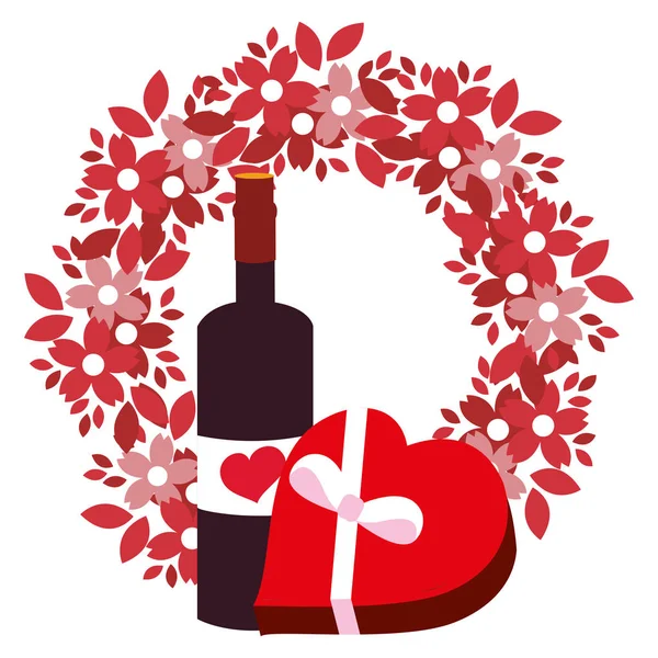 Valentines day heart cartoon — Stock Vector